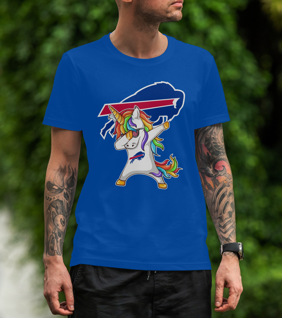 Buffalo Bills Unicorn Dabbing NFL Fan T-Shirt