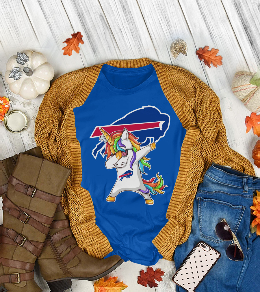 Buffalo Bills Unicorn Dabbing NFL Fan T-Shirt