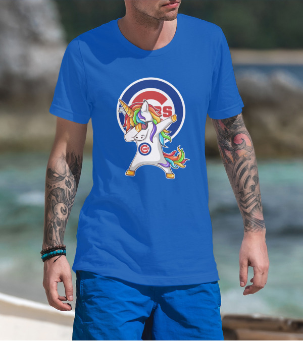 Chicago Cubs Unicorn Dabbing T-Shirt