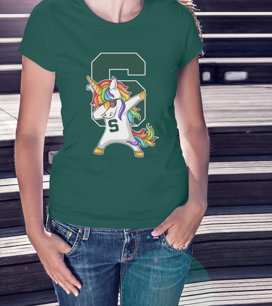 Michigan State Spartans Unicorn Dabbing S T-Shirt