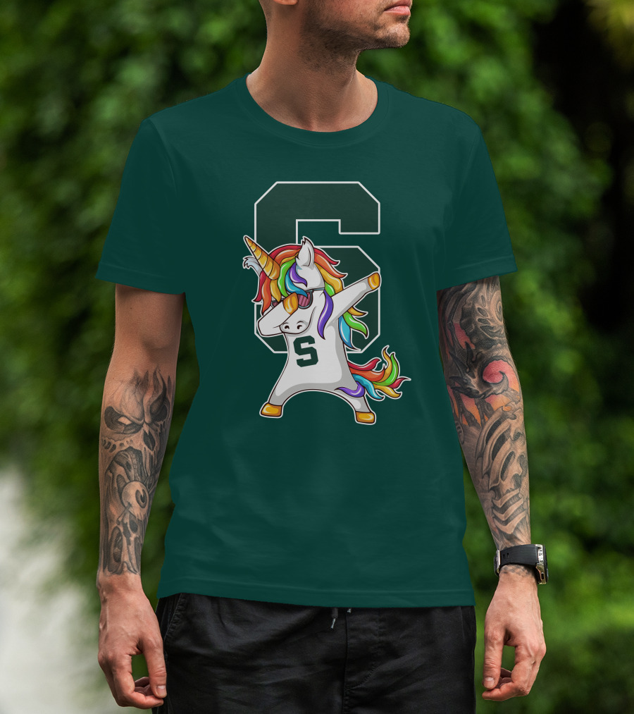 Michigan State Spartans Unicorn Dabbing S T-Shirt