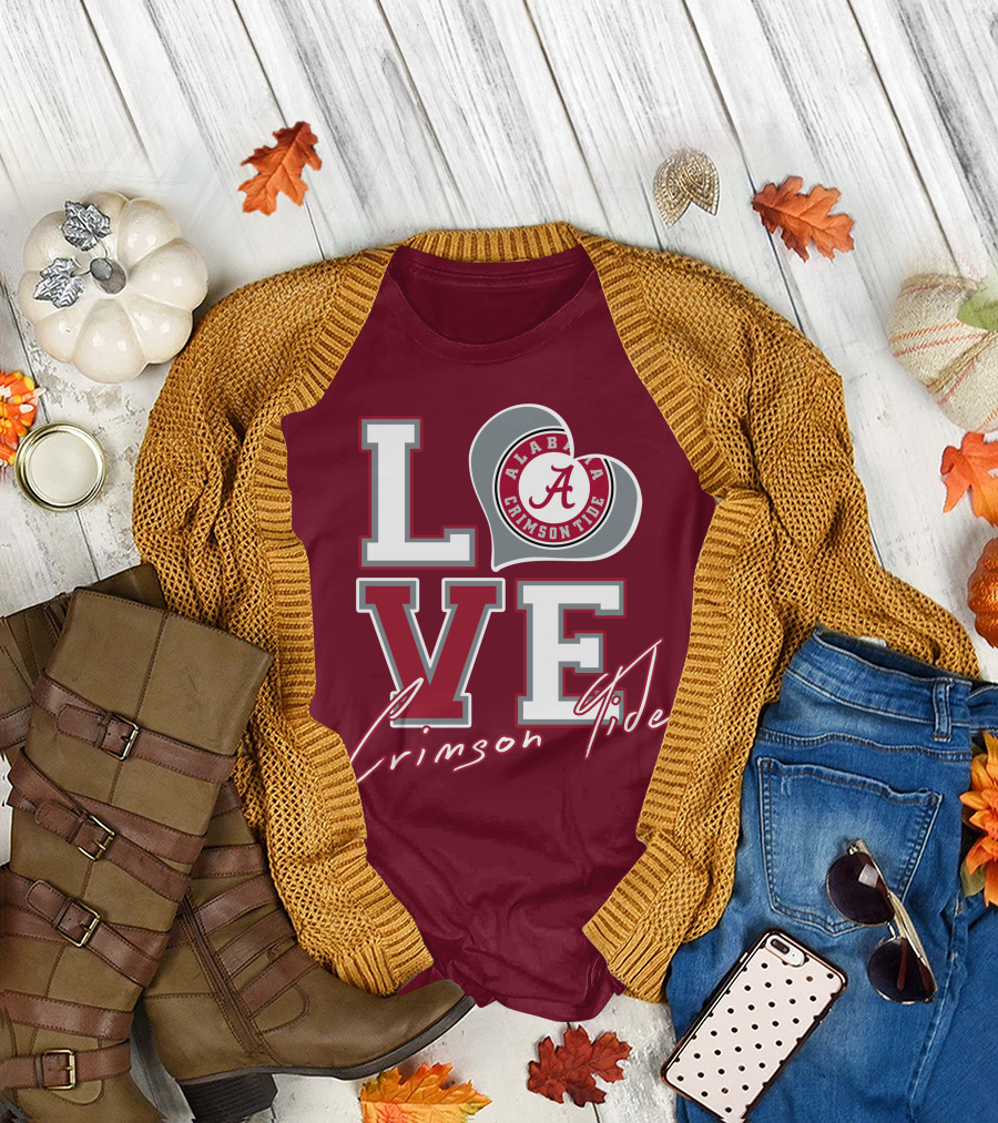 LOVE Alabama Crimson Tide T-Shirt