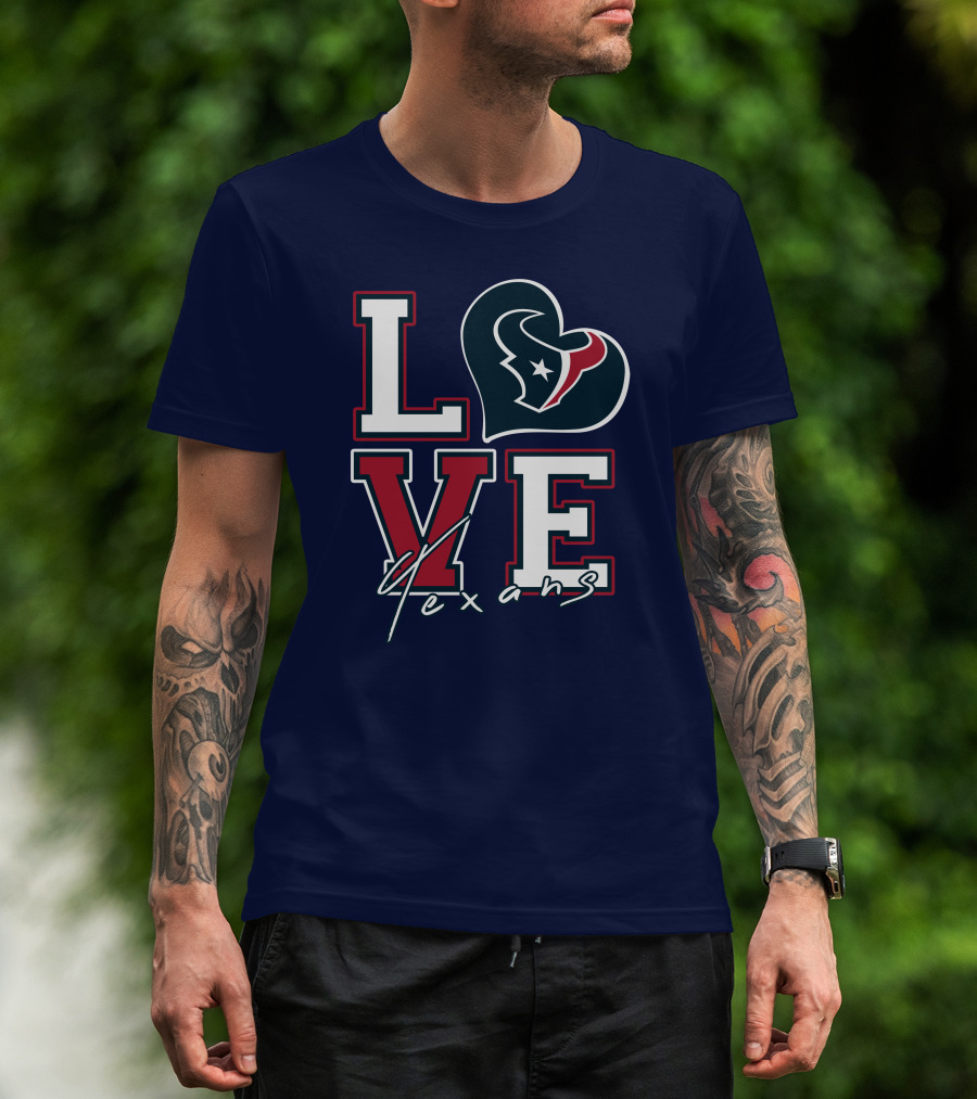 LOVE Houston Texans Logo NFL T-Shirt