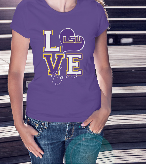 LOVE LSU Tigers T-Shirt
