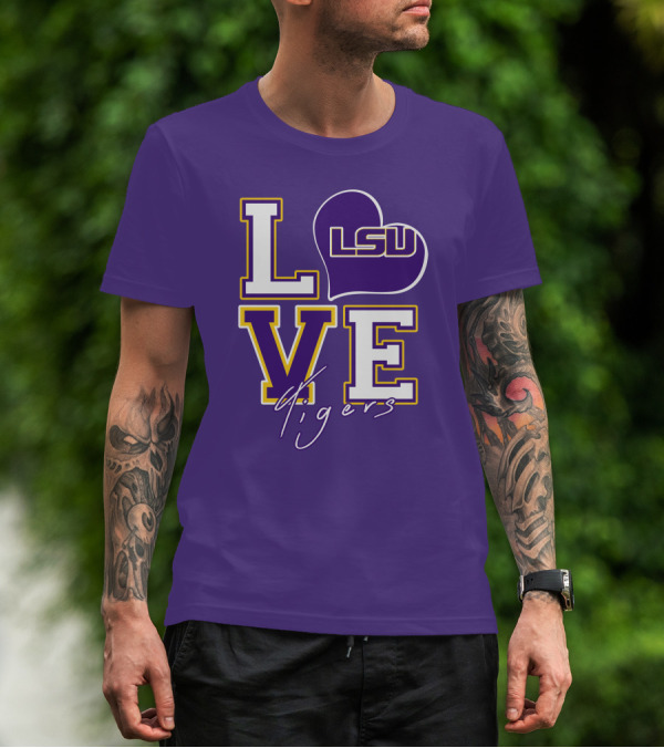 LOVE LSU Tigers T-Shirt