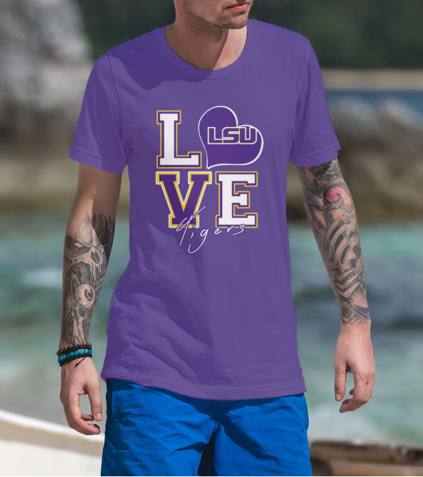 LOVE LSU Tigers T-Shirt