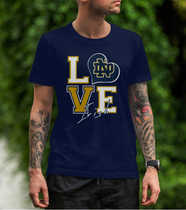LOVE Notre Dame Irish ND T-Shirt