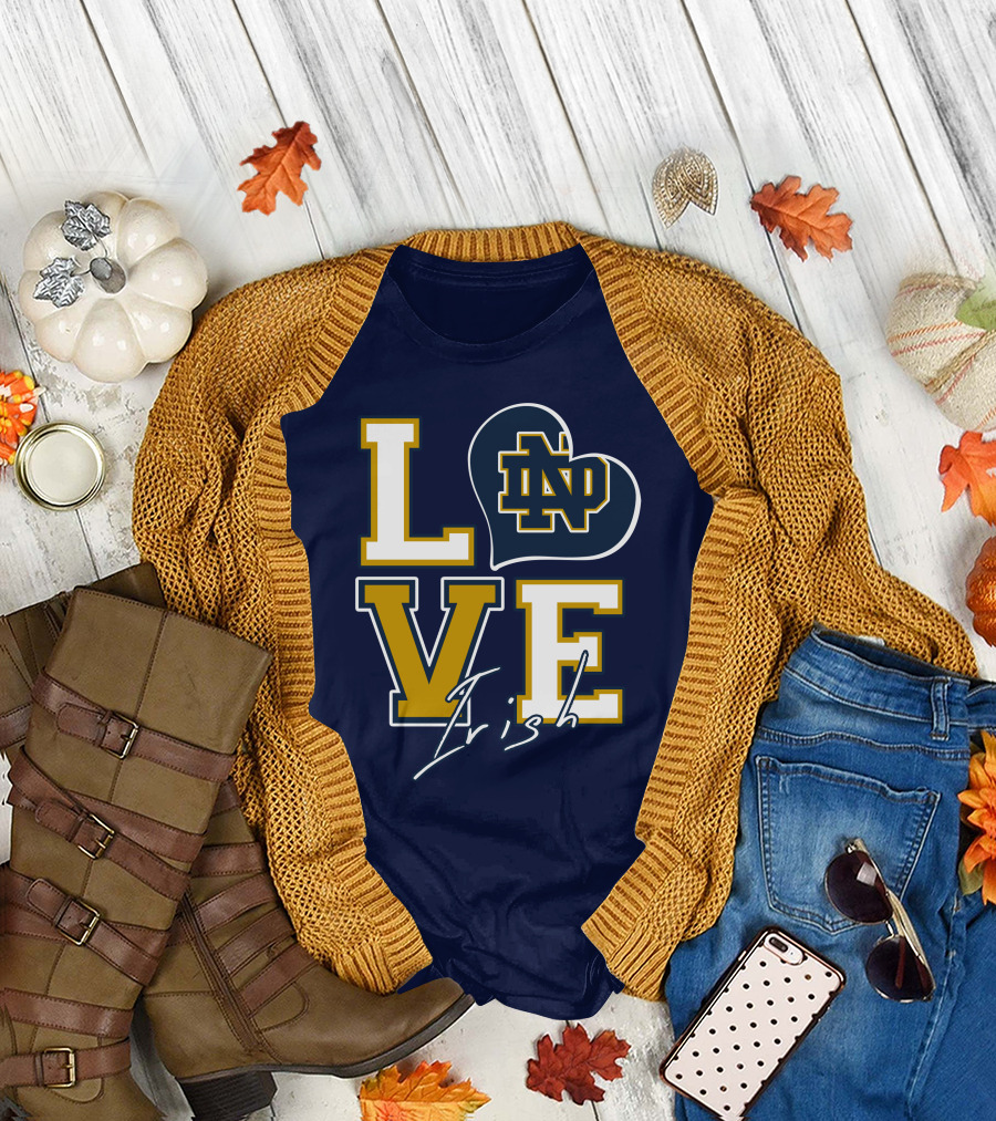 LOVE Notre Dame Irish ND T-Shirt