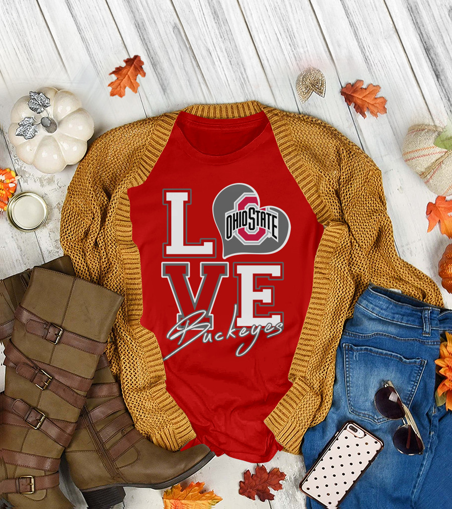 LOVE Ohio State Buckeyes T-Shirt