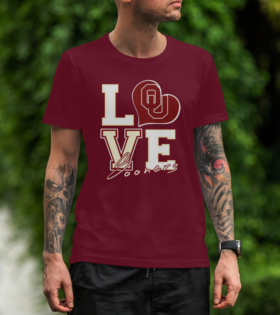 Love OU Heart Sooners T-Shirt