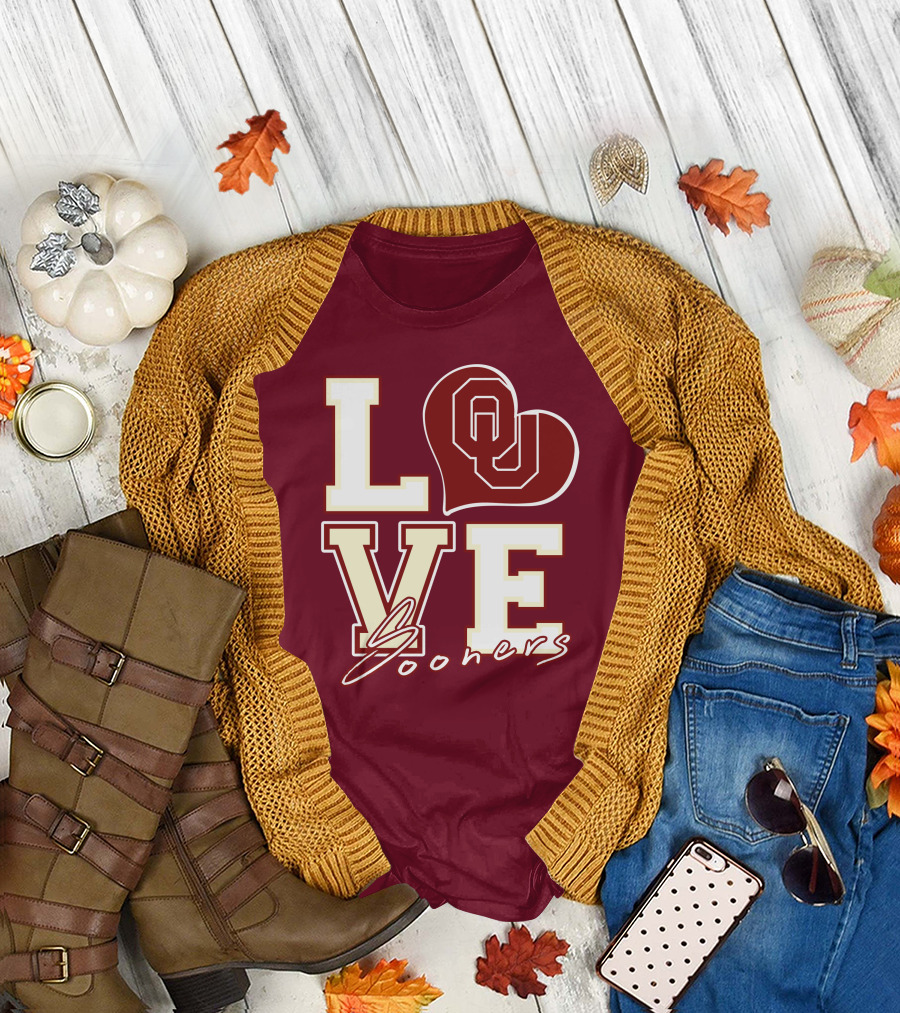 Love OU Heart Sooners T-Shirt