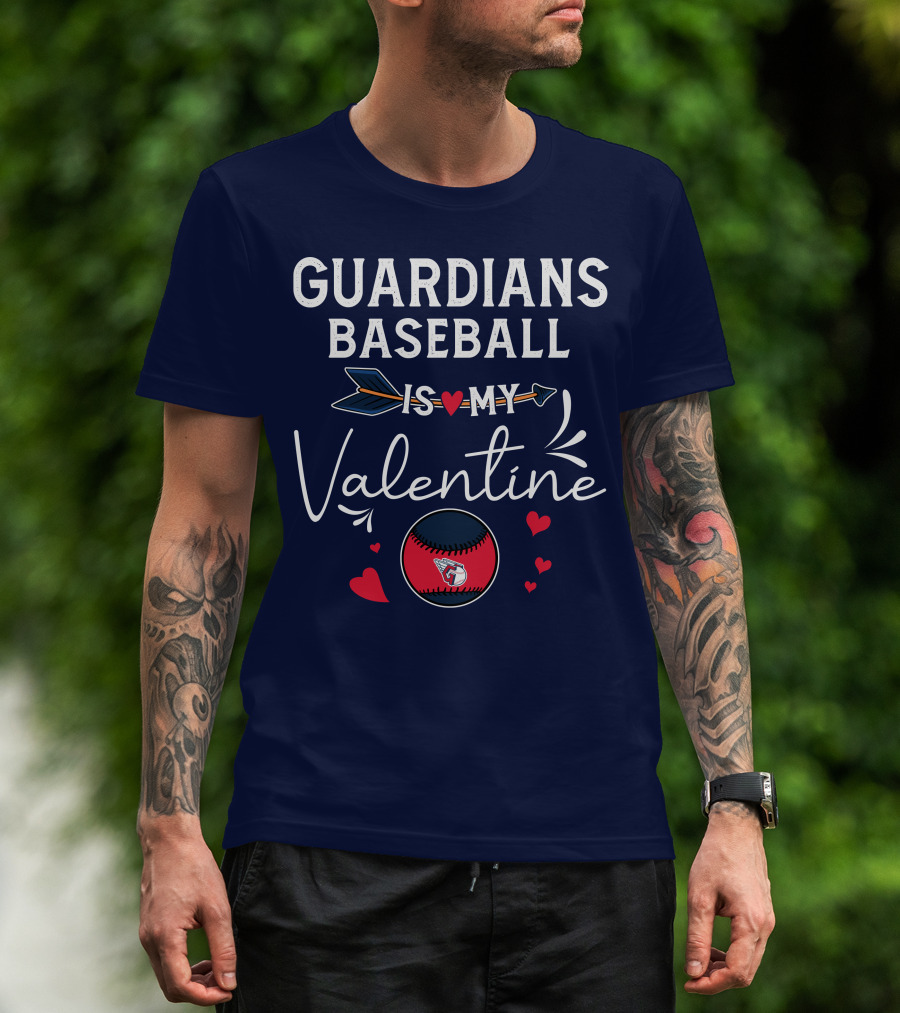 Guardians Baseball Is My Valentine T-Shirt