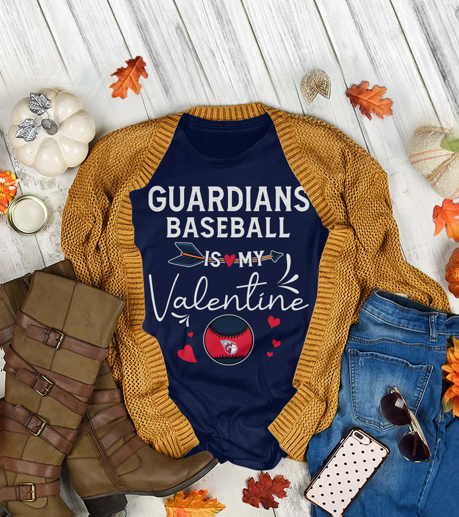Guardians Baseball Is My Valentine T-Shirt