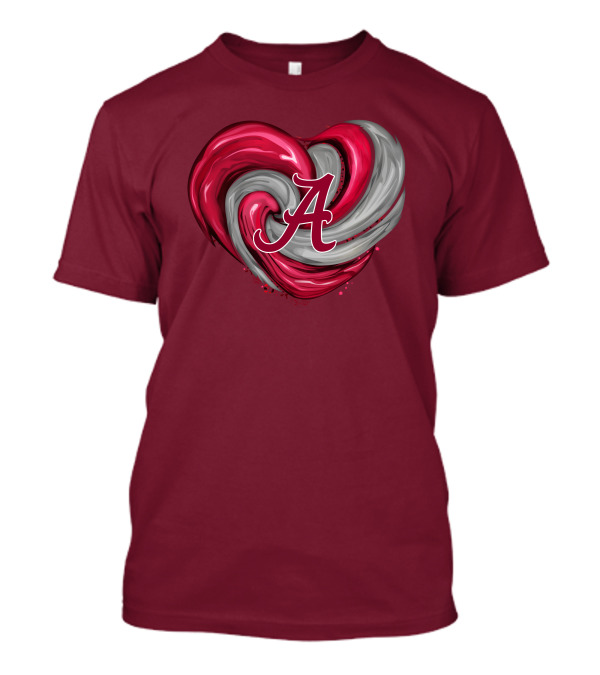 Alabama Crimson Tide Heart Swirl A T-Shirt
