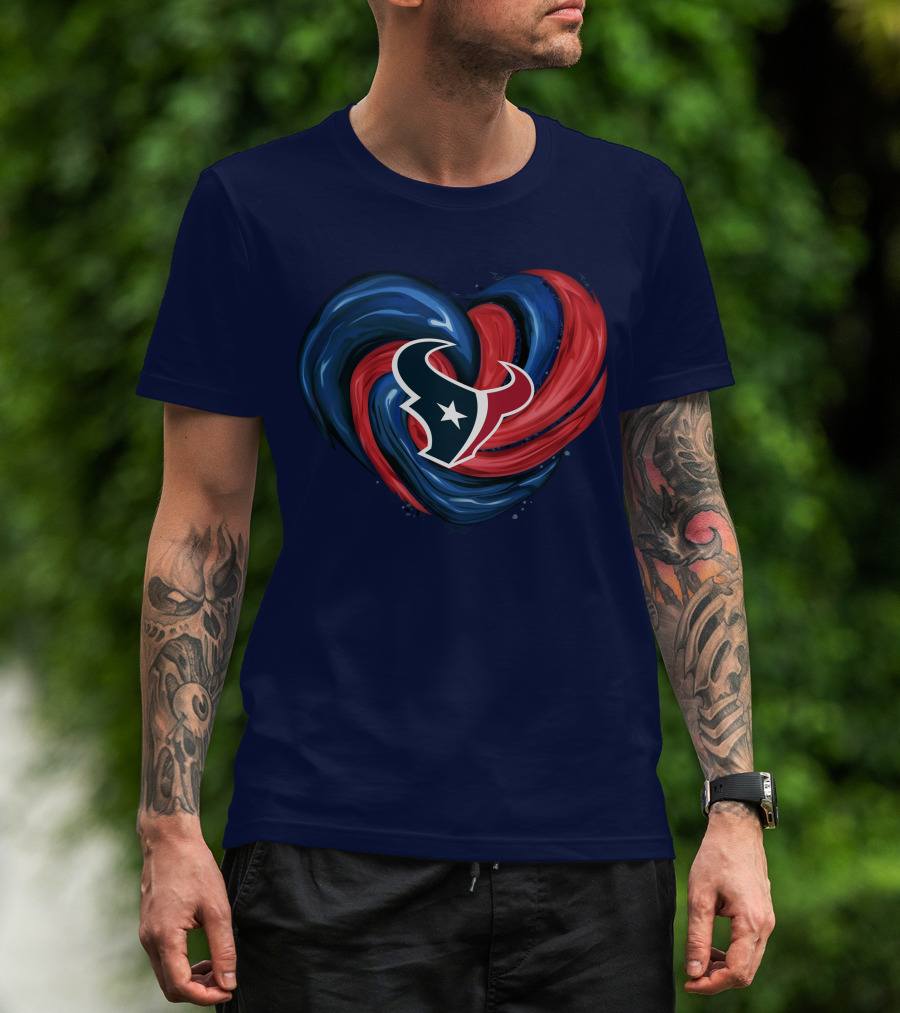 Houston Texans Tornado Heart T-Shirt