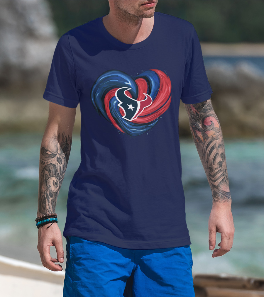 Houston Texans Tornado Heart T-Shirt