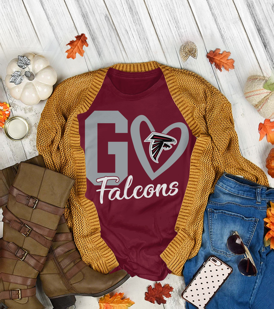 Go Falcons Heart T-Shirt
