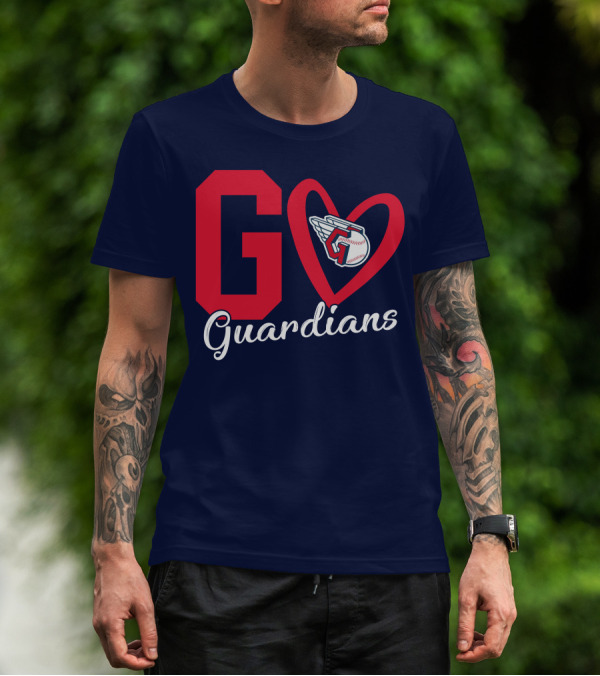 Go Guardians Baseball Heart Winged T-Shirt