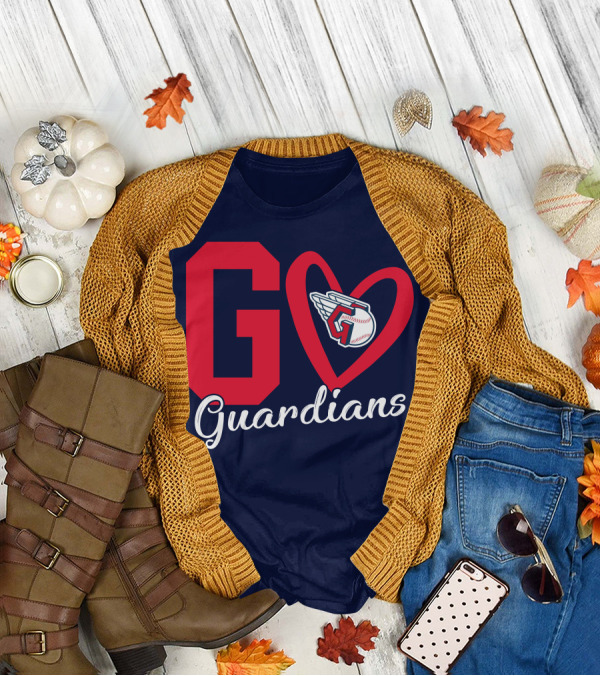 Go Guardians Baseball Heart Winged T-Shirt