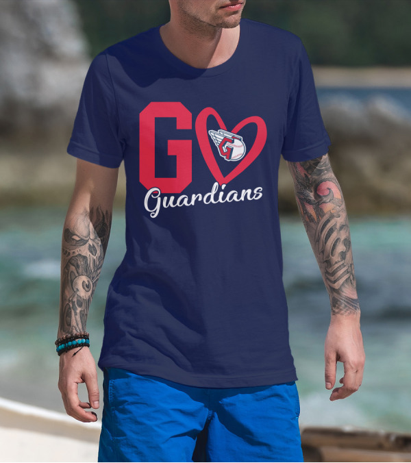 Go Guardians Baseball Heart Winged T-Shirt