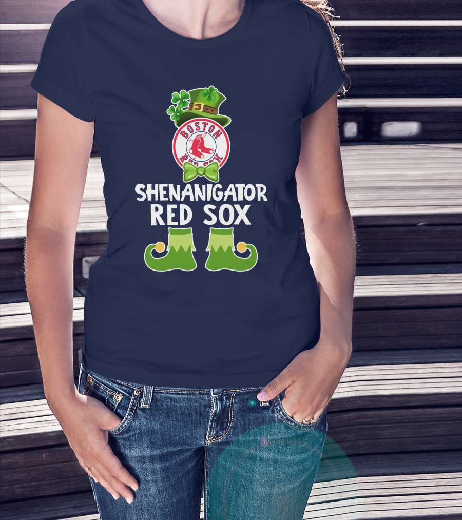 Boston Red Sox Shenanigator Leprechaun St. Patrick's Day T-Shirt