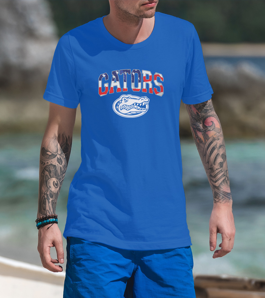 Gators American Flag T-Shirt