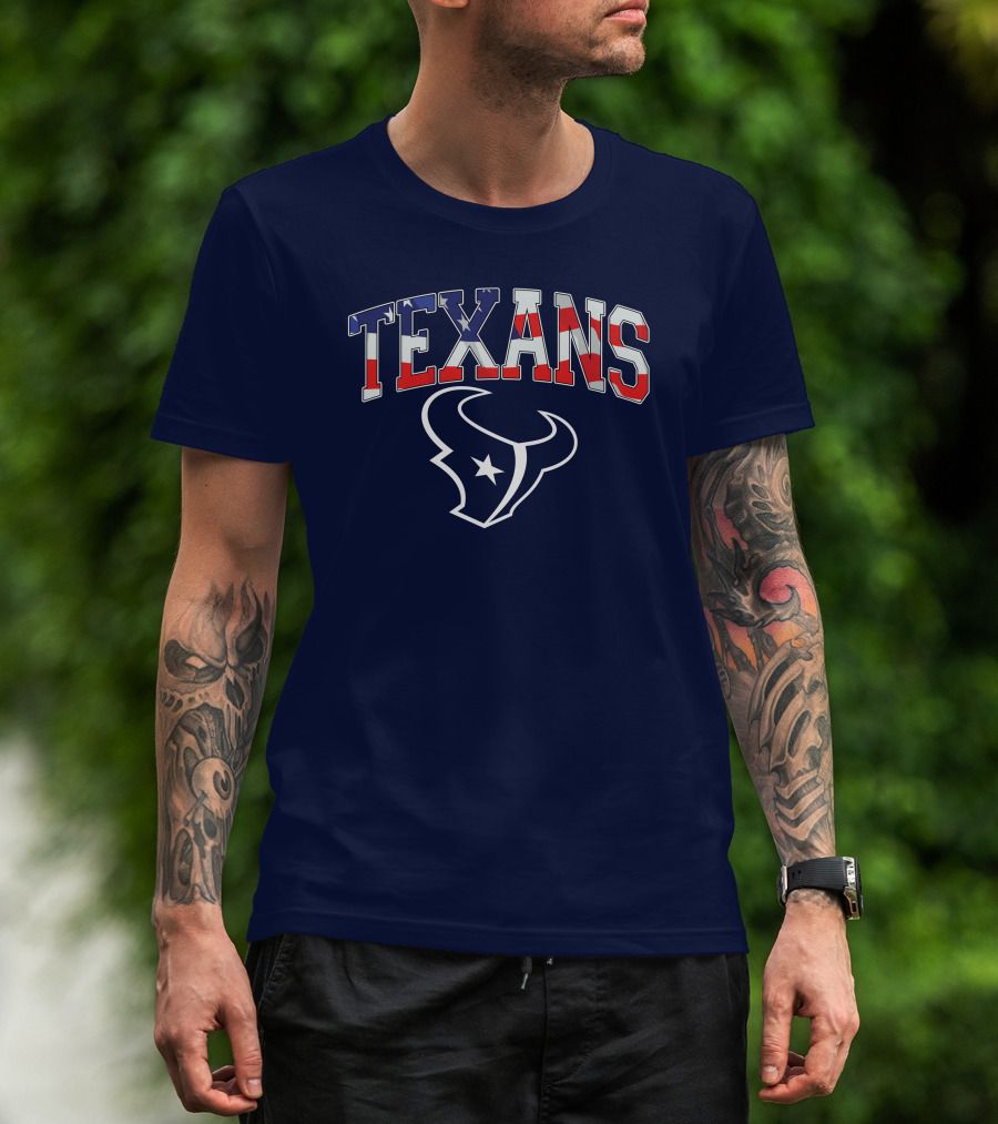 Texans American Flag T-Shirt