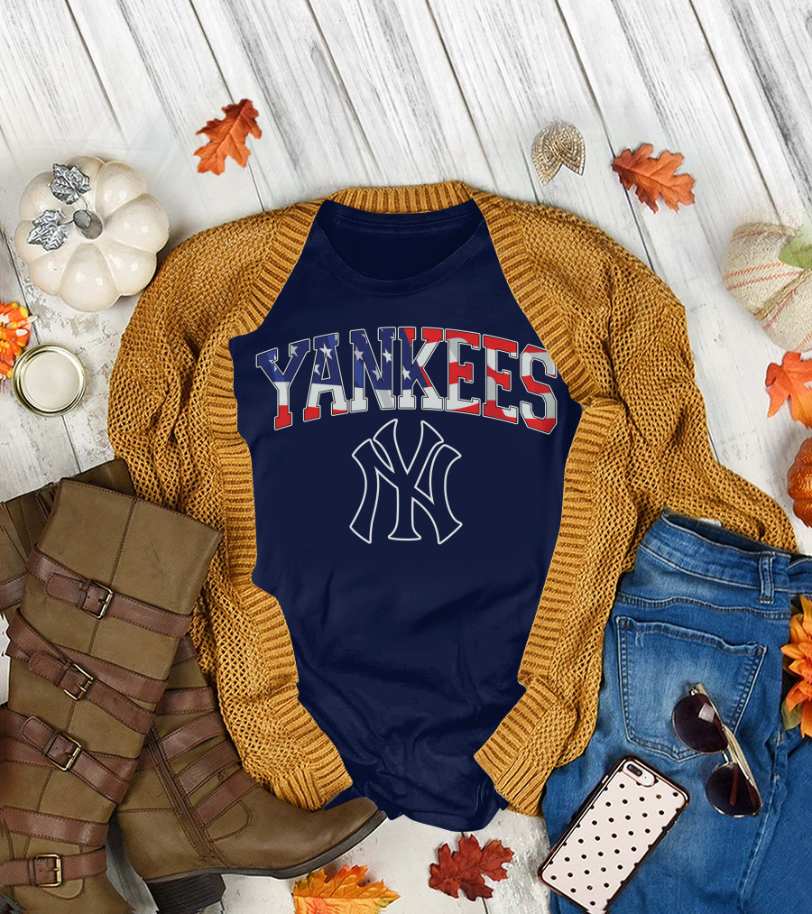 YANKEES American Flag NY T-Shirt