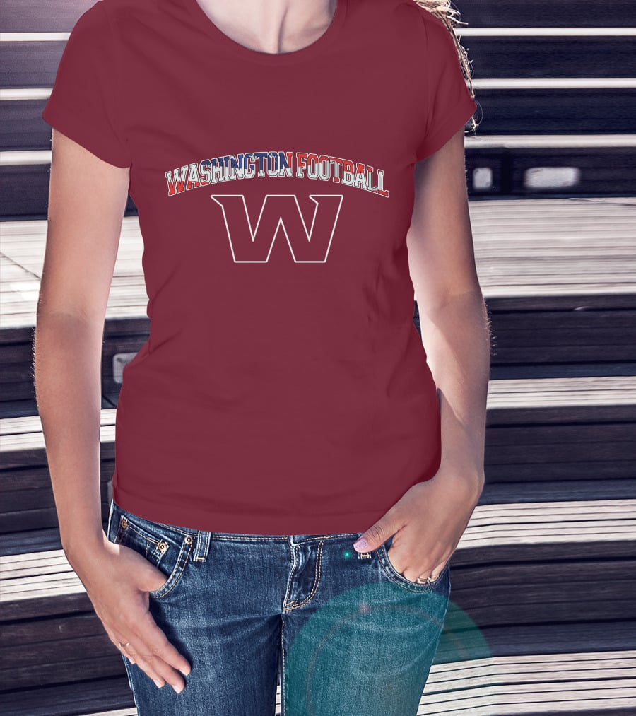 Washington Football American Flag W T-Shirt