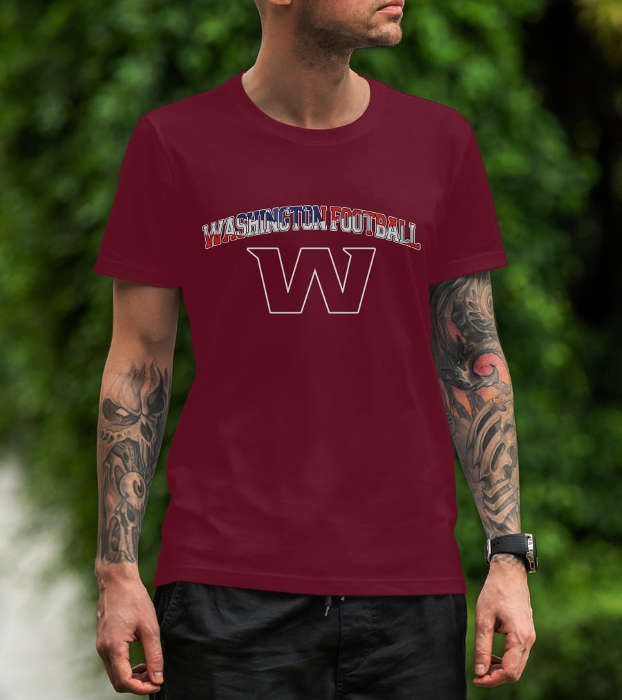 Washington Football American Flag W T-Shirt