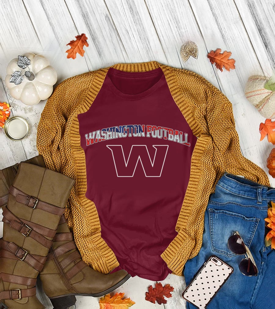 Washington Football American Flag W T-Shirt