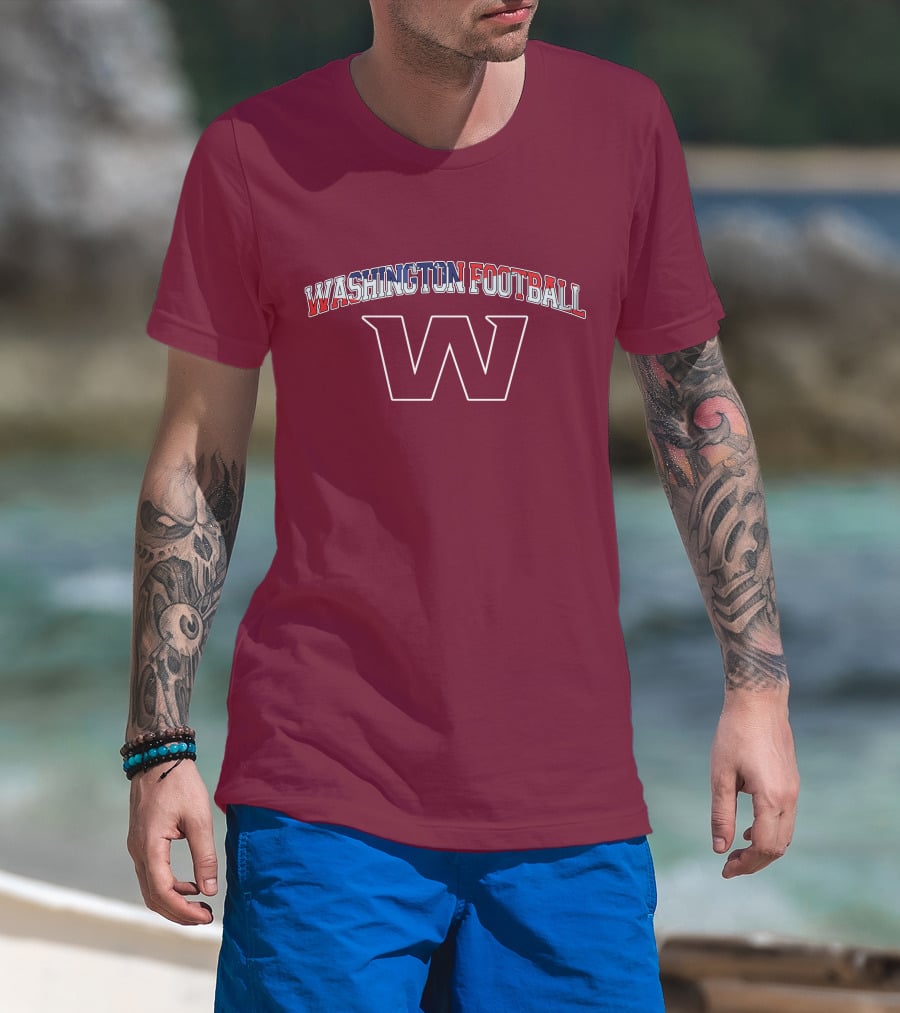 Washington Football American Flag W T-Shirt