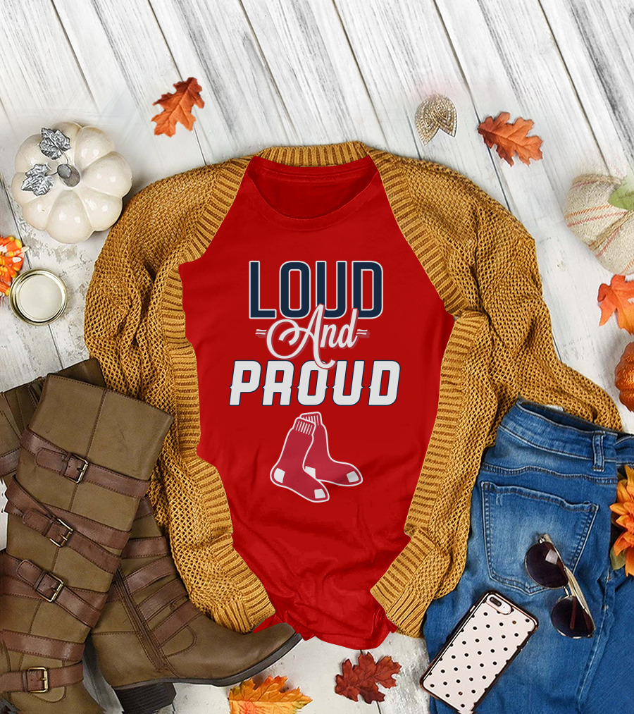 Boston Red Sox Loud and Proud Socks T-Shirt
