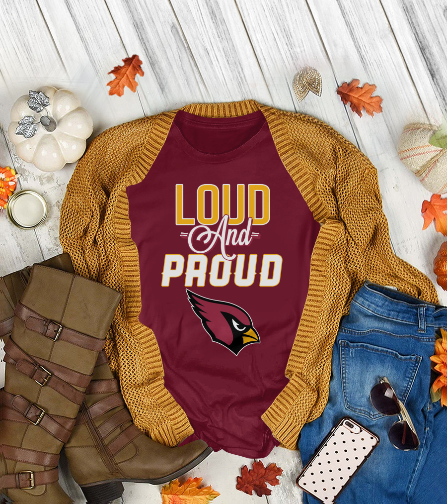 Loud and Proud Arizona Cardinals Bird Head T-Shirt