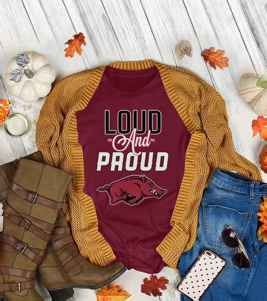 Arkansas Razorbacks Loud and Proud Wild Hog T-Shirt