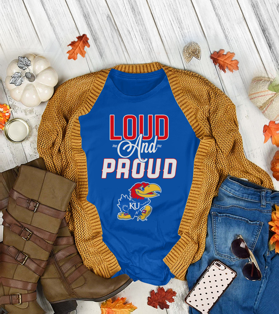 Kansas Jayhawks Loud and Proud KU Jayhawk T-Shirt