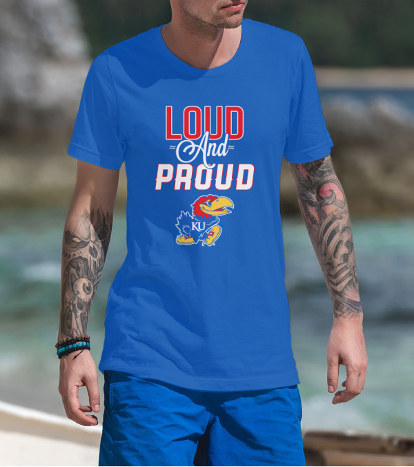 Kansas Jayhawks Loud And Proud KU Jayhawk T-Shirt
