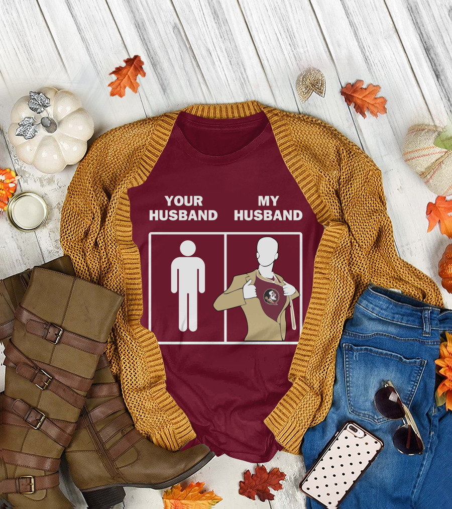 Florida State Seminoles Your Husband My Husband Superfan T-Shirt