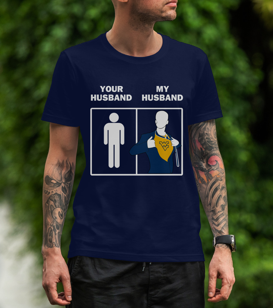 WVM Your Husband My Husband WV Logo Superman T-Shirt