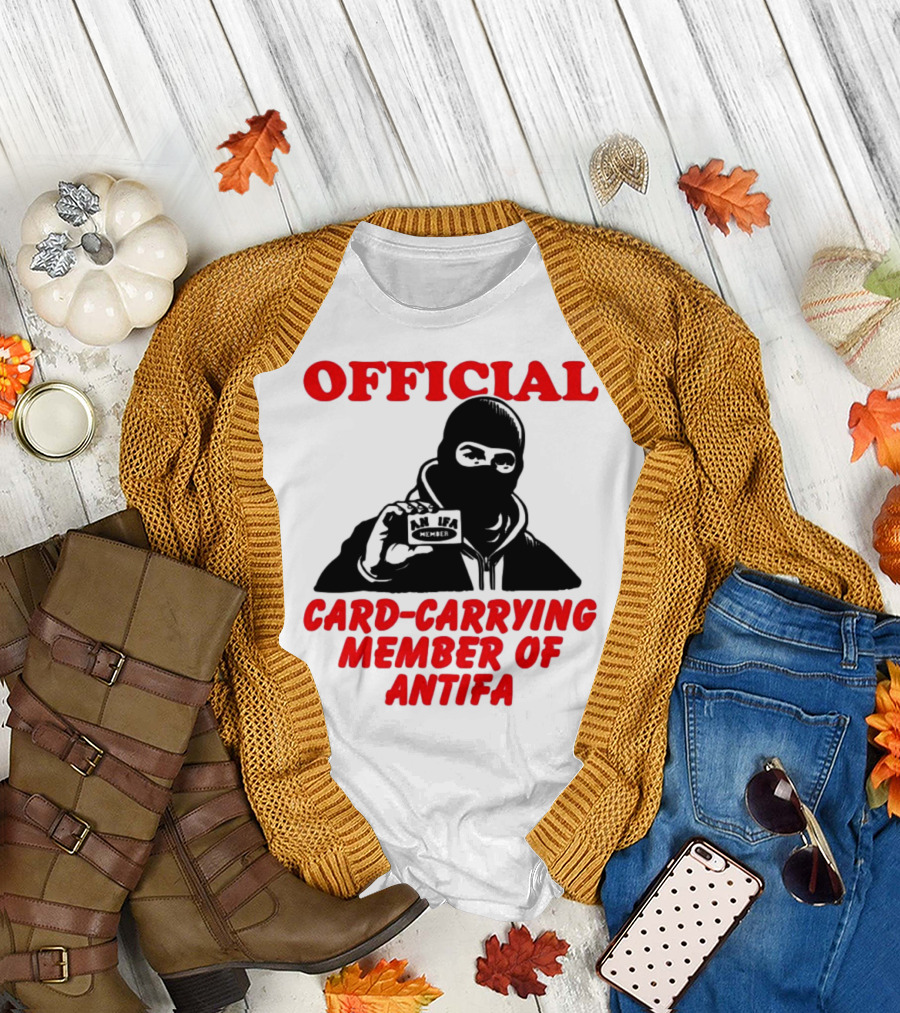 Official Card-Carrying Member Of Antifa T-Shirt