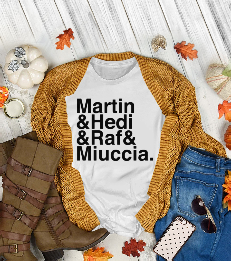 Martin & Hedi & Raf & Miuccia Collaboration Fashion Icons T-Shirt
