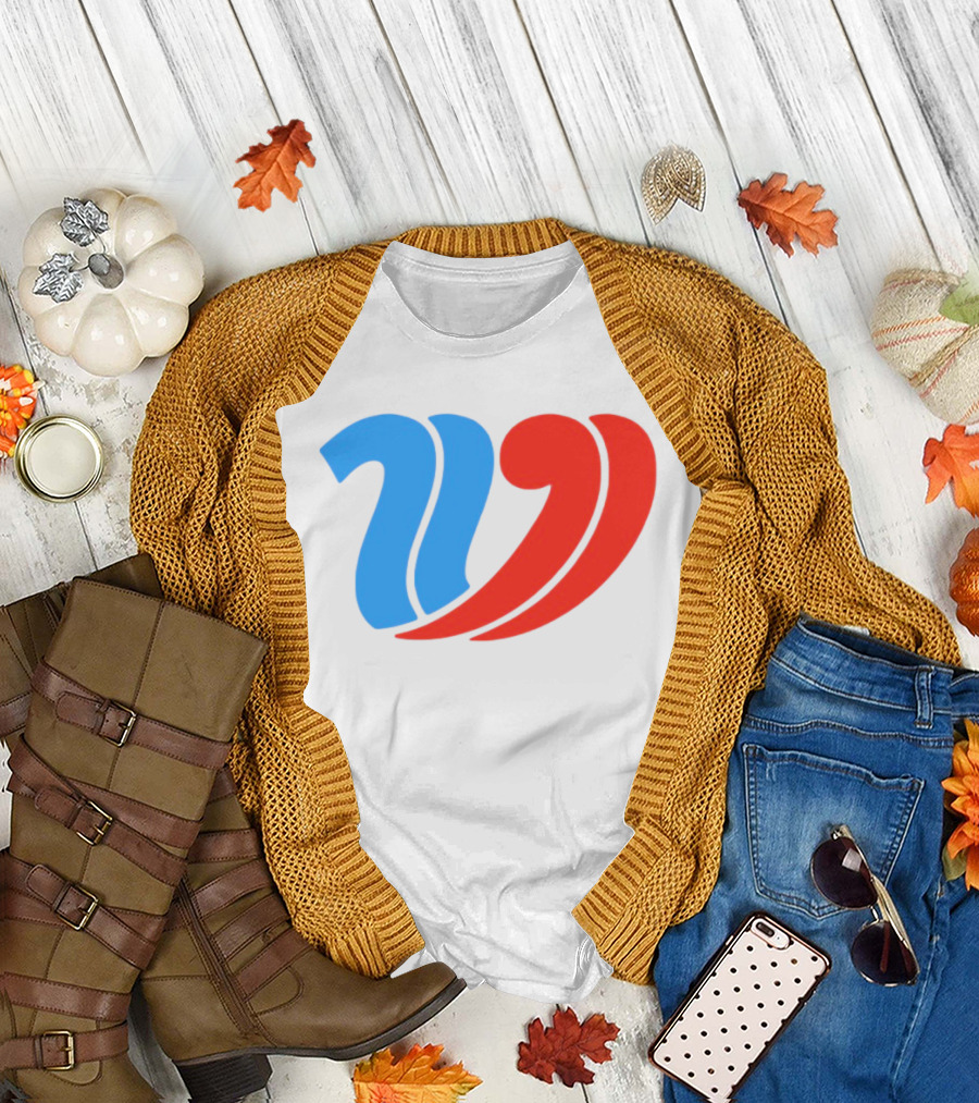 Vulfansa Blue Red Stylized W Icon T-Shirt