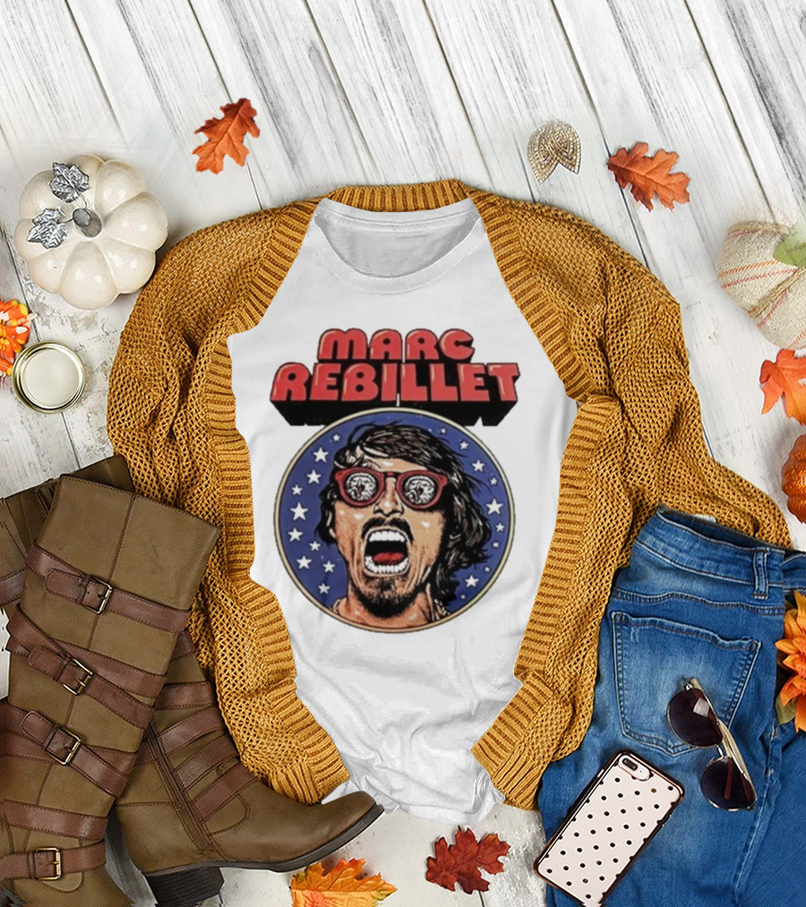 Marc Rebillet North America Tour 2025 Retro Stars Sunglasses Head T-Shirt