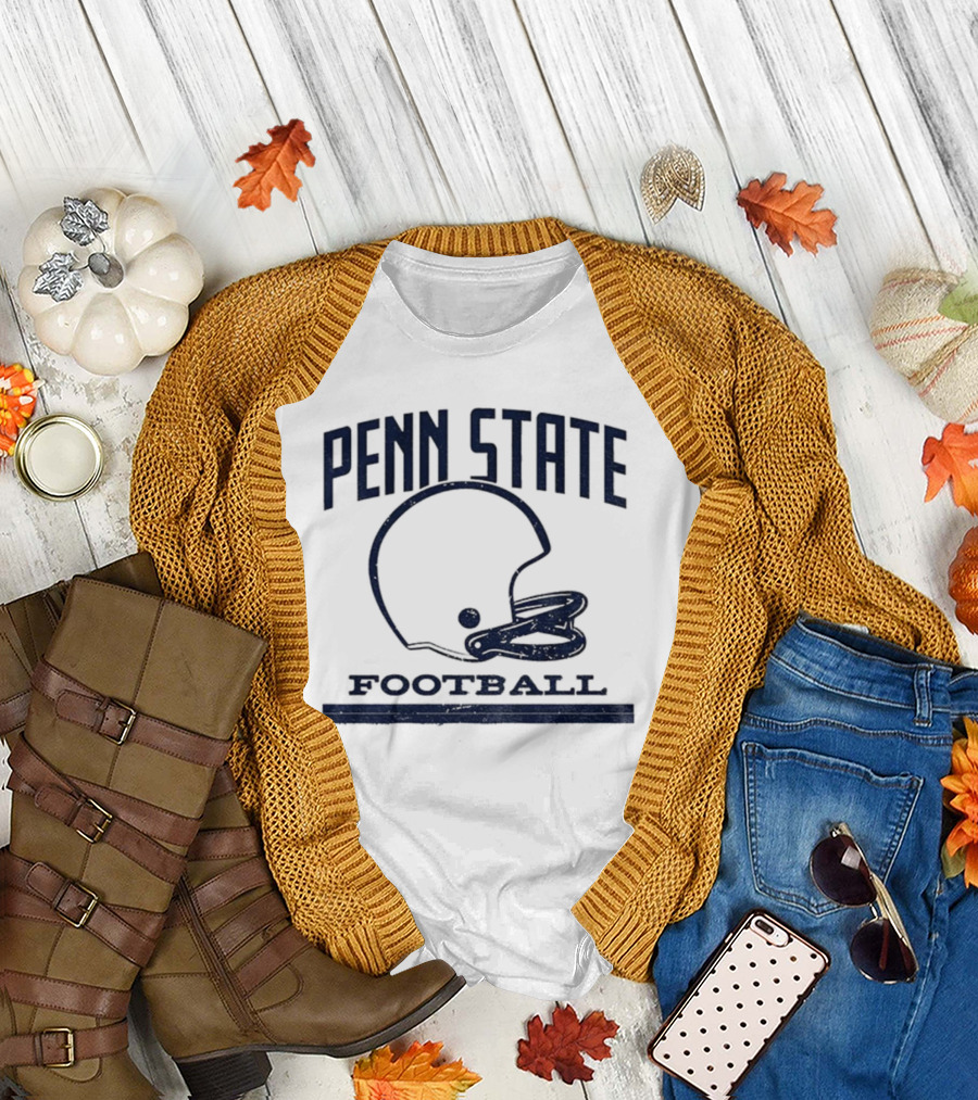 Penn State Football Vintage Helmet Design T-Shirt