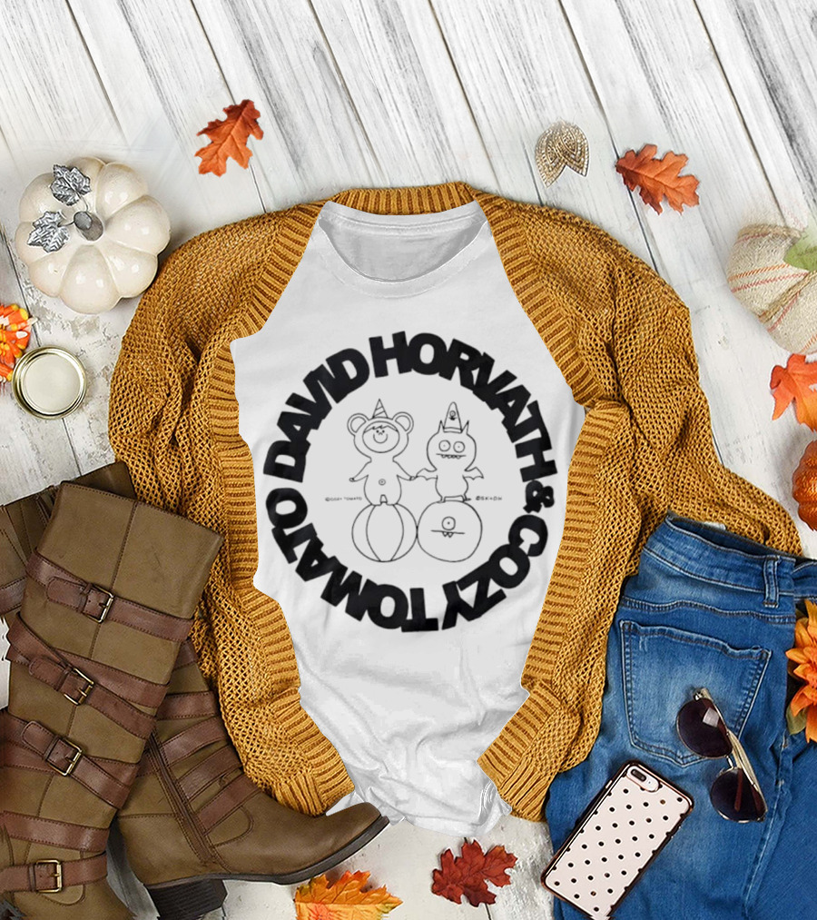 David Horvath Cozy Tomato Bear Tomato Character Design T-Shirt