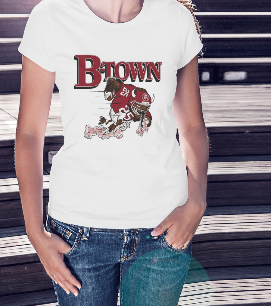 B-Town Bison Football Indiana Sooners 25 T-Shirt