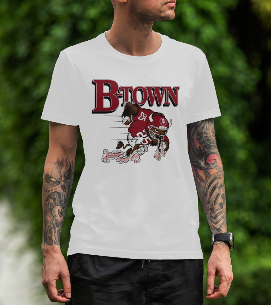 B-Town Bison Football Indiana Sooners 25 T-Shirt