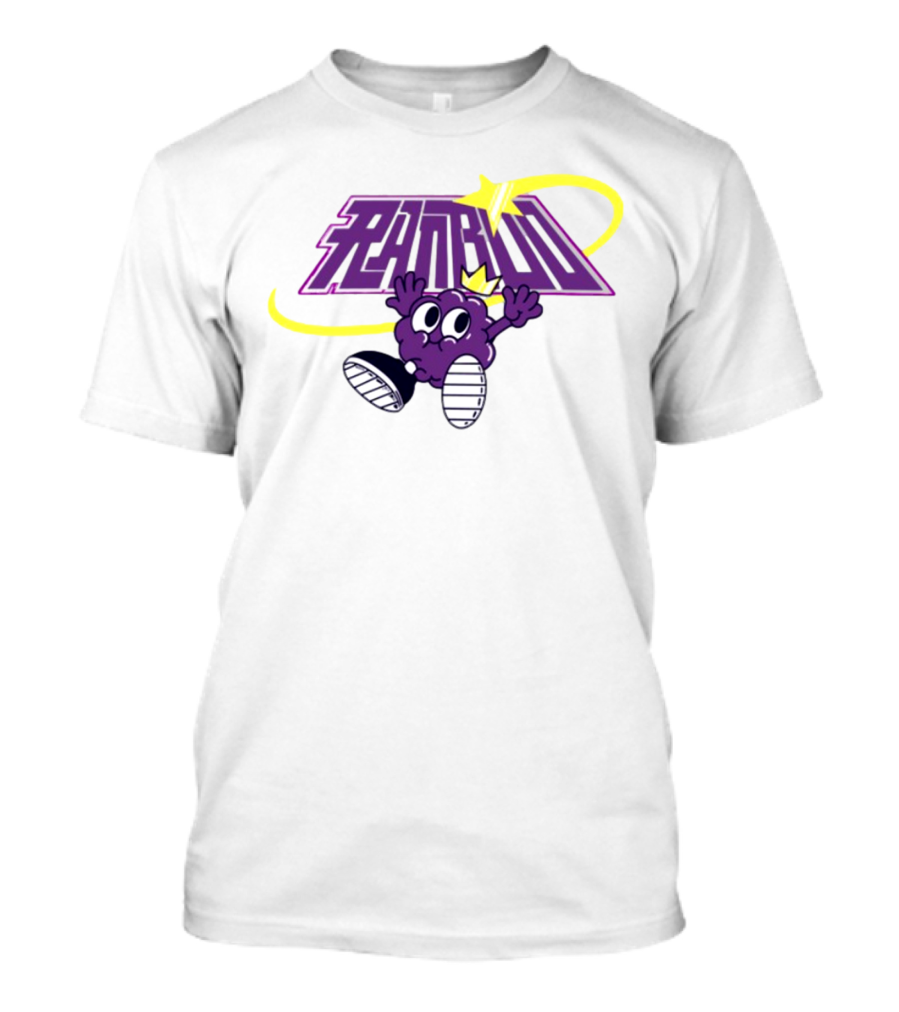 Ranboo Sneaker Crowned Purple Character With Yellow Swirl And Sneakers T-Shirt