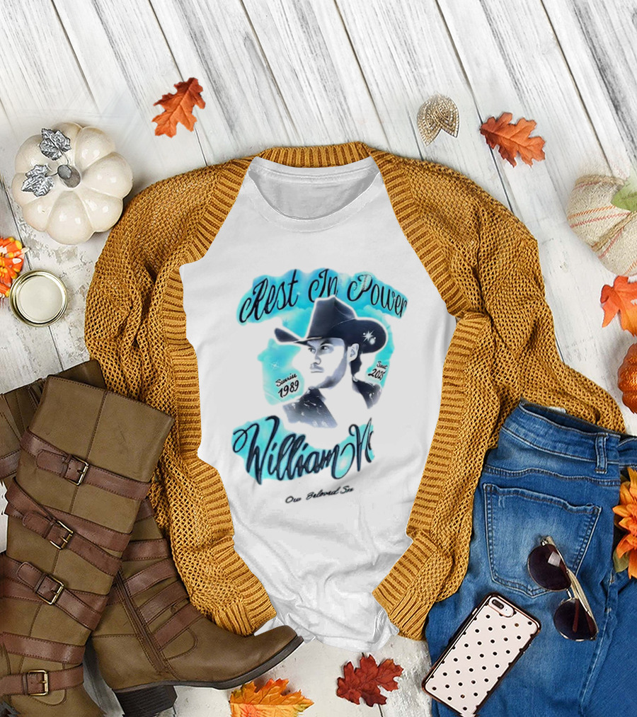 Rest in Power William Neff Sunrise 1989 Sunset 2023 Cowboy Hat Memorial T-Shirt