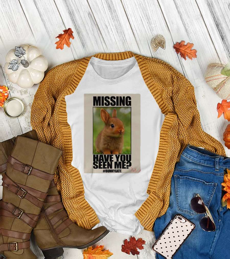 Missing Have You Seen Me Bunnygate XOXO T-Shirt